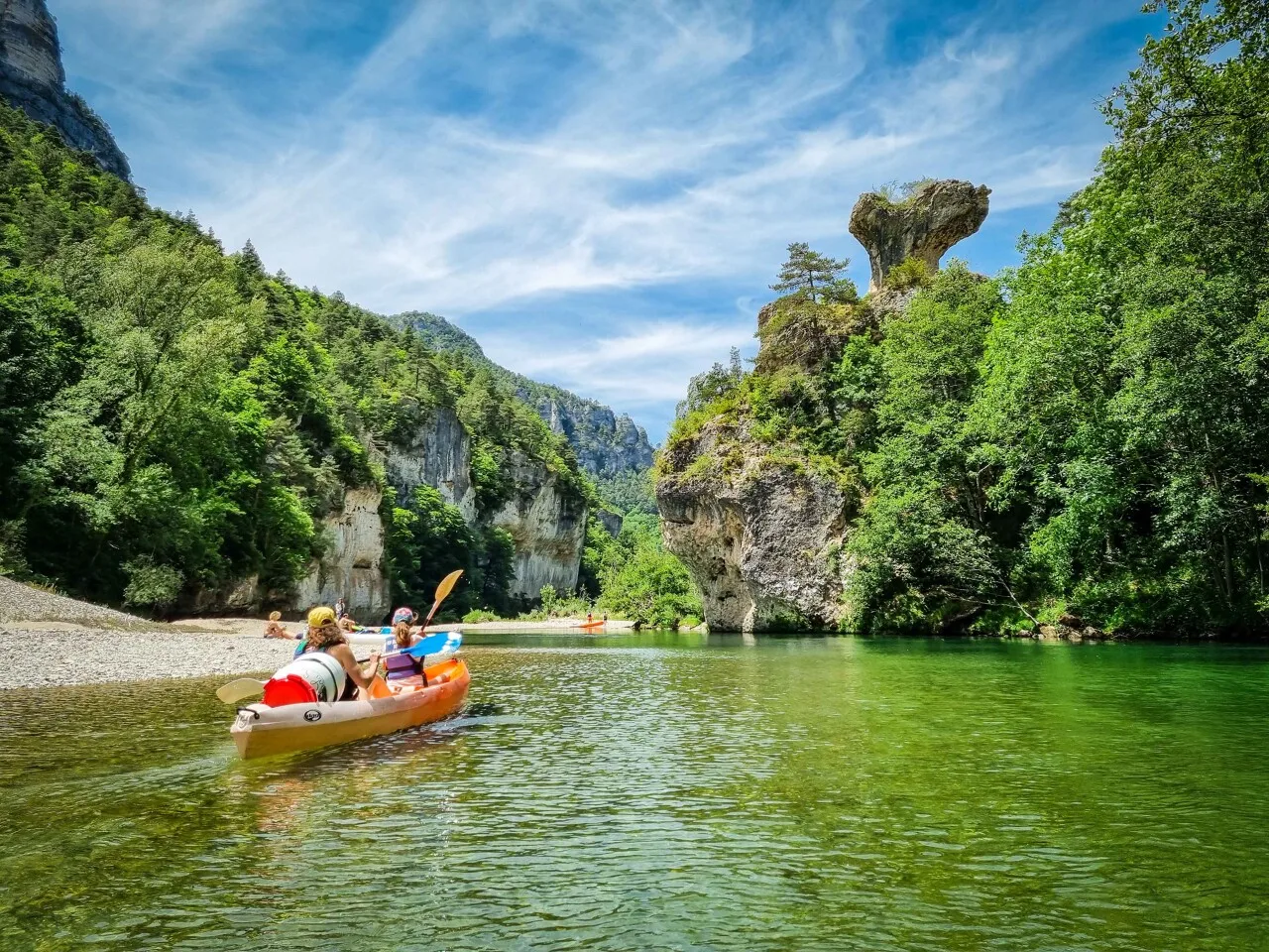 Canoë en famille dans les Gorges du Tarn