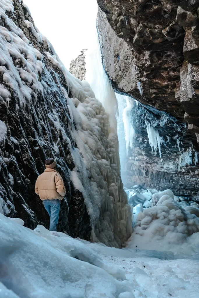 Cascade du Déroc en hiver