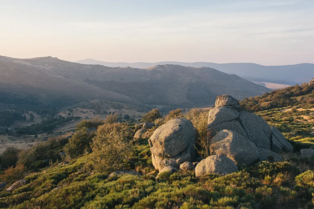 Granitic chaos at sunset