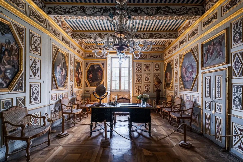 Hall at the Château de la Baume