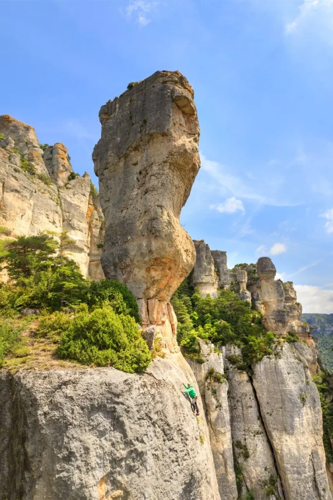 Escalade dans les Gorges de la Jonte