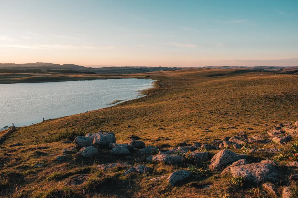 Sunset at Lake Saint-Andéol