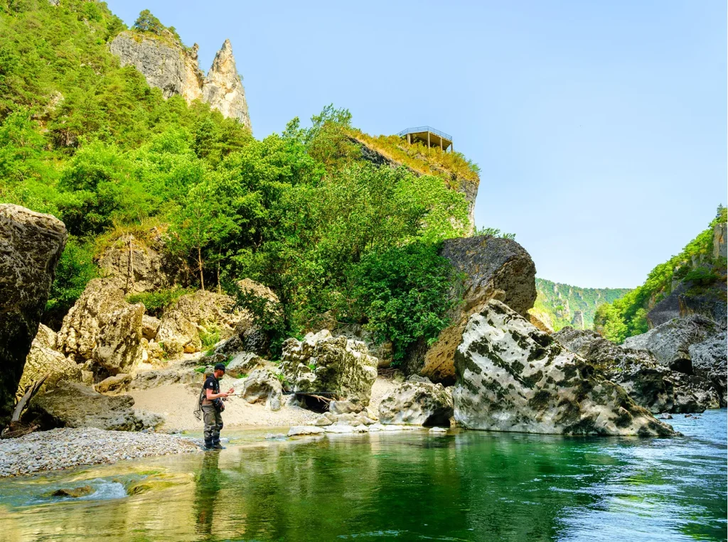 Fisherman in the Gorges du Tarn
