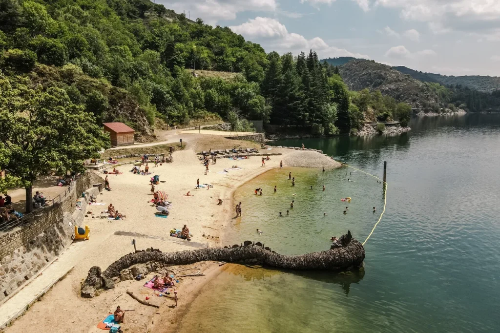 Villefort Lake Beach