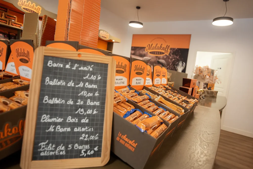 Malakoff chocolate bars