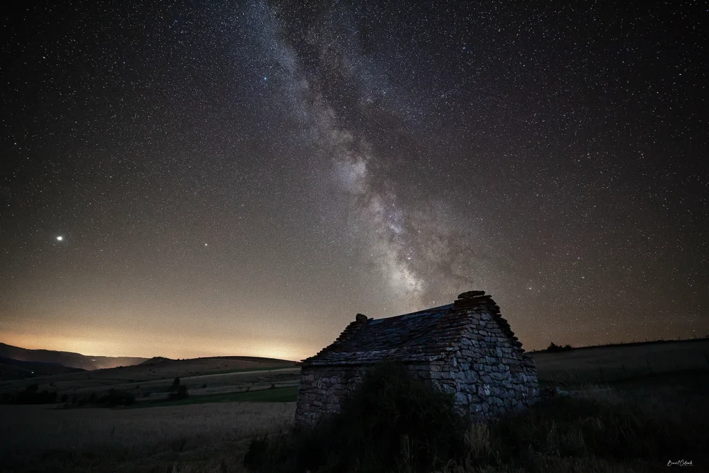 Starry sky over the Causse de Sauveterre