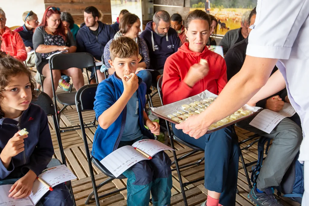 Cheese tasting at the Fédou cheese dairy