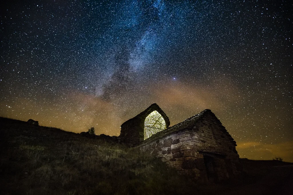 A starry sky over Les Bondons