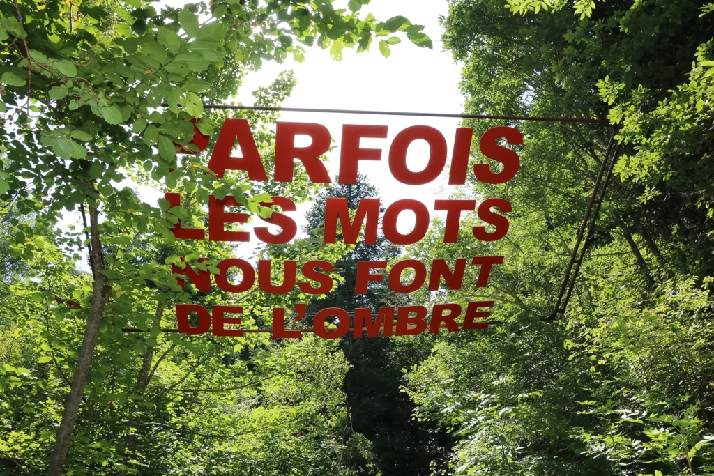 Artwork at the Vallon du Villaret
