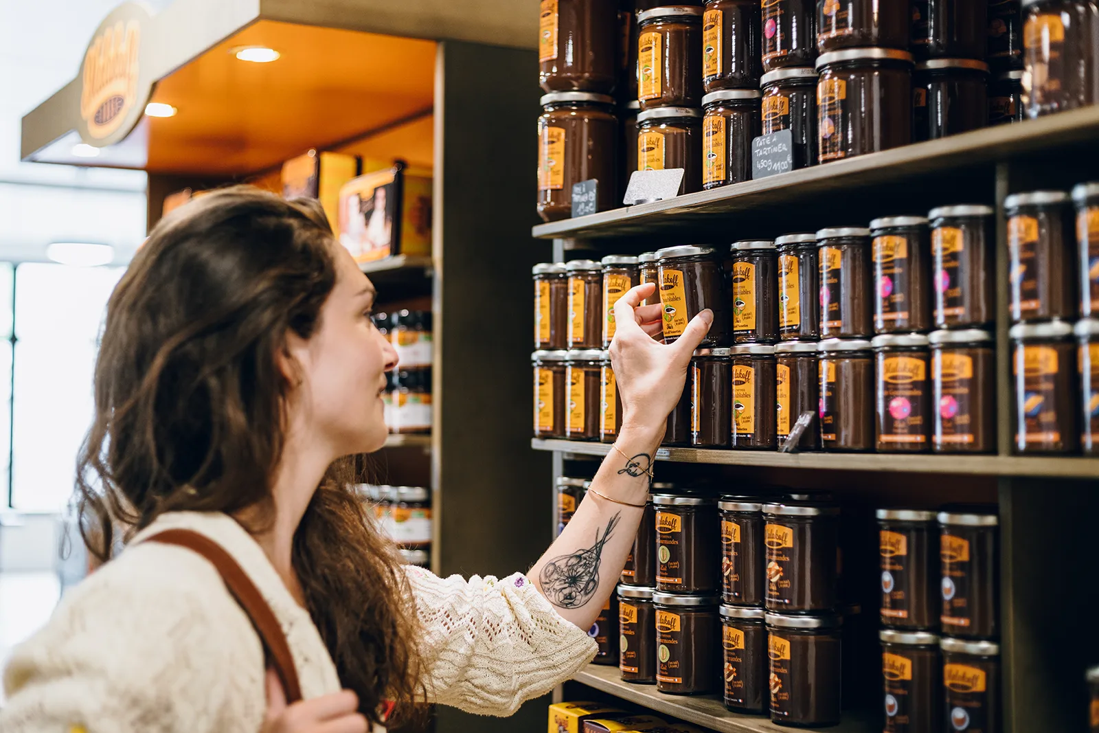 Pâtes à tartiner Malakoff en boutique