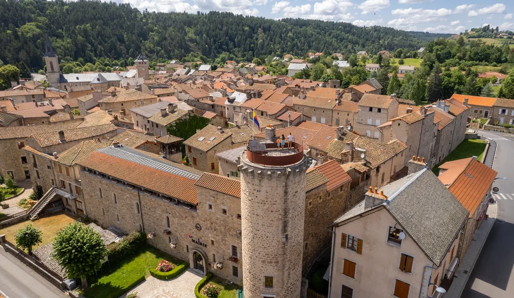 Aerial view of Malzieu