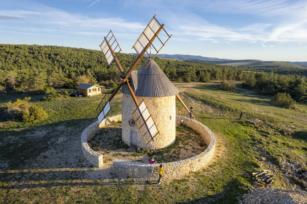 Aerial view of the Moulin de la Borie