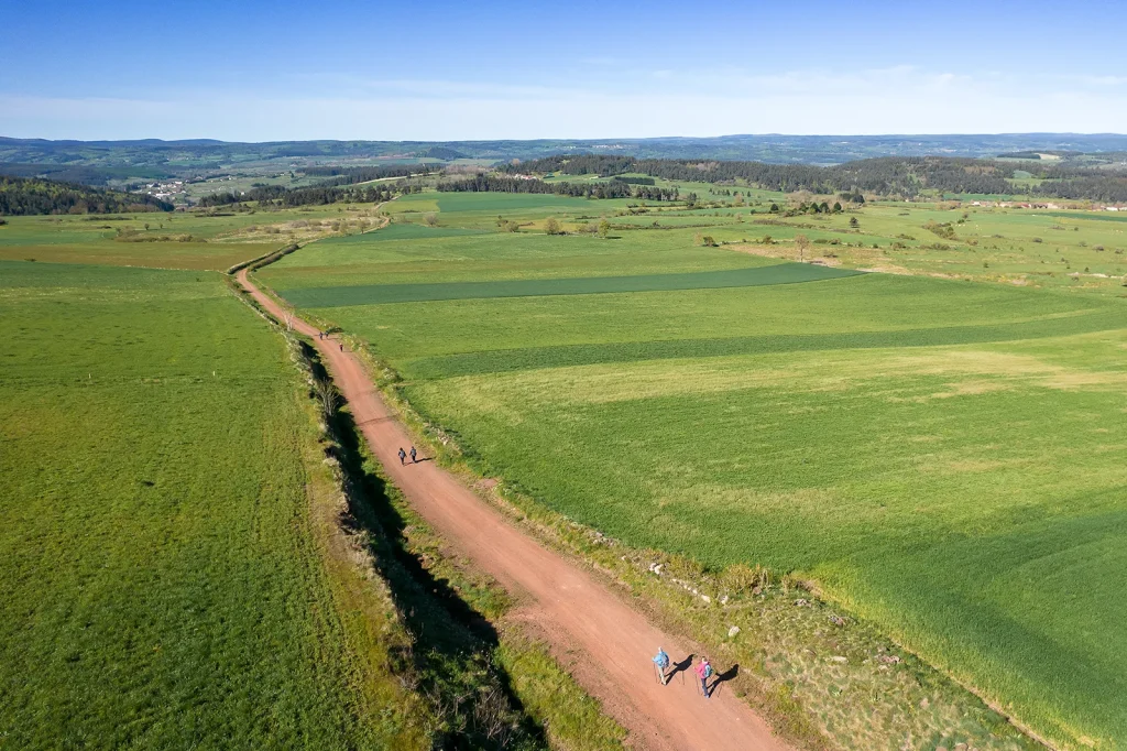 Walkers on the Régordane Trail
