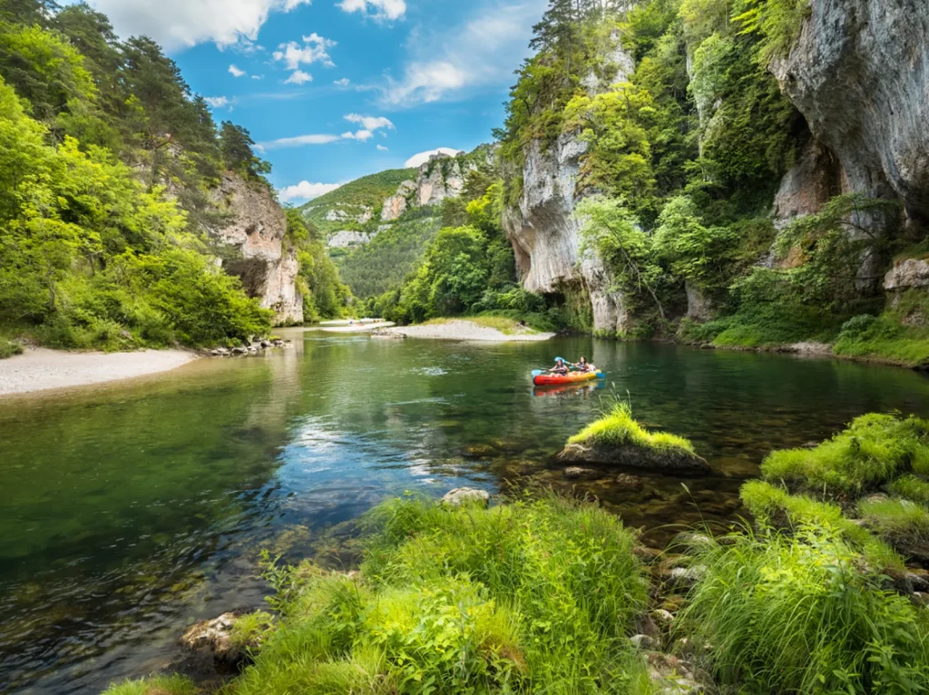 Canoë dans les Gorges du Tarn.