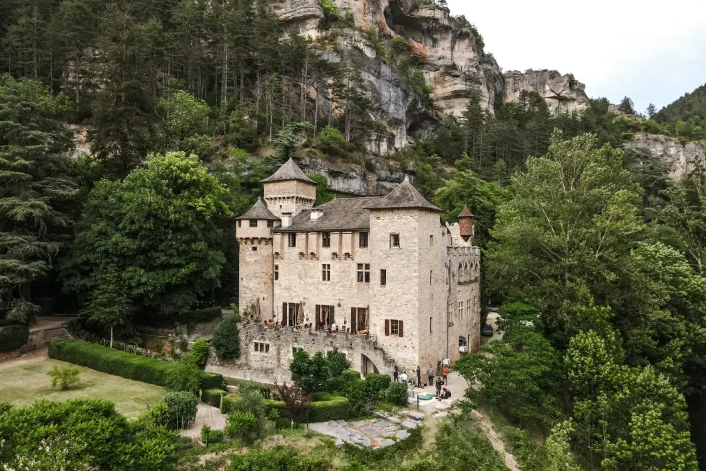 Château de la Caze in the Gorges du Tarn.