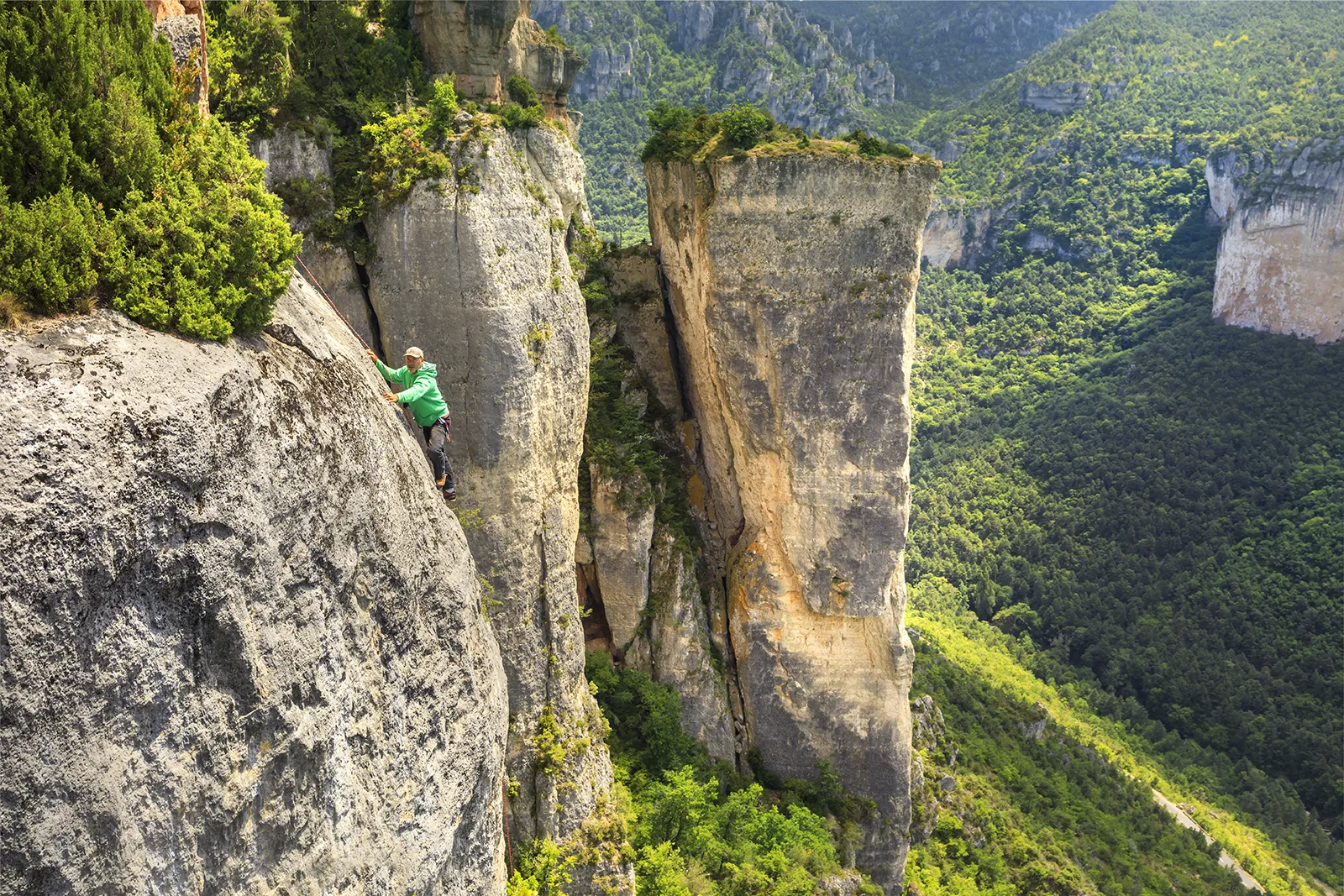 Escalade dans les Gorges de la Jonte