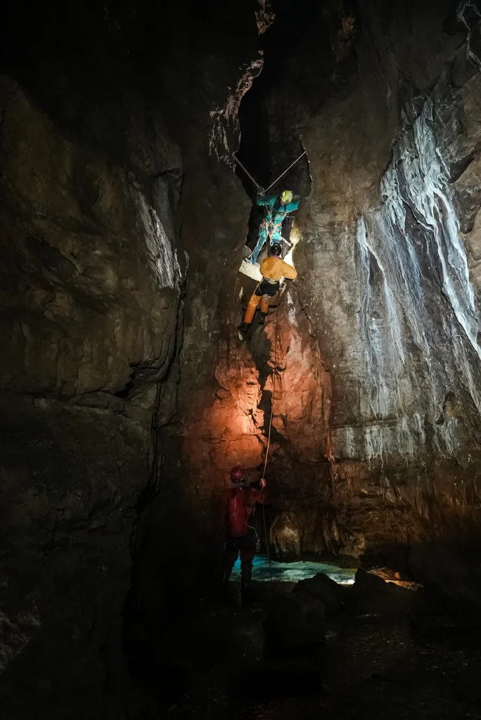 A reminder during the caving adventure in Malaval Cave.