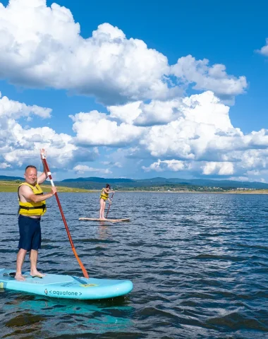 Paddle sur le lac de Naussac