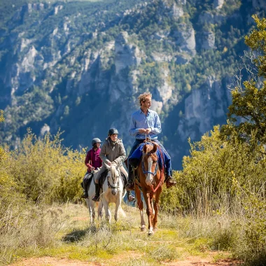 Randonnée équestre sur le Causse de Sauveterre