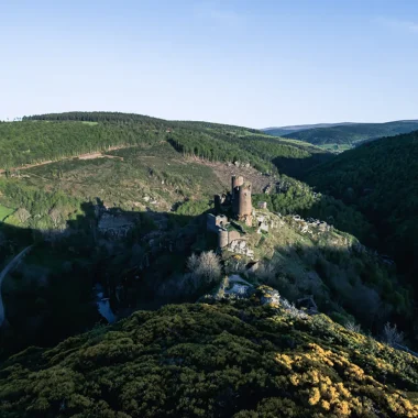 Vue sur le Château du Tournel