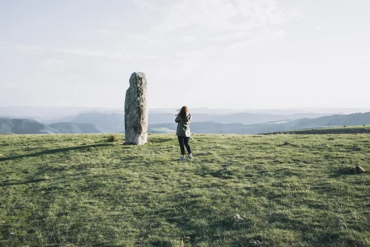 Menhir sur le Mont-Lozère