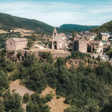 Vue drone sur le village du Villard