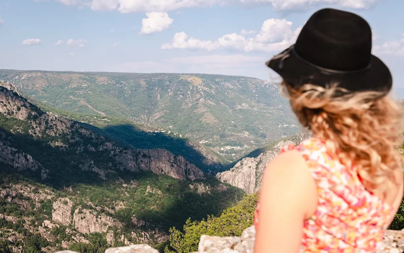 Vue sur les gorges de Chassezac