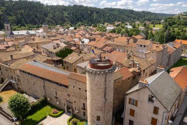 Vue aérienne sur le Malzieu