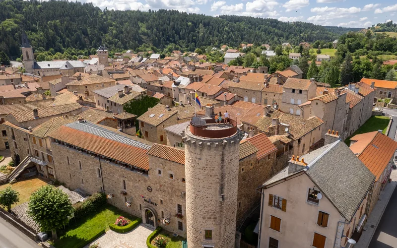 Vue aérienne sur le Malzieu
