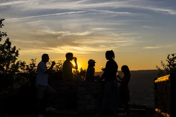 Apéritif au coucher de soleil