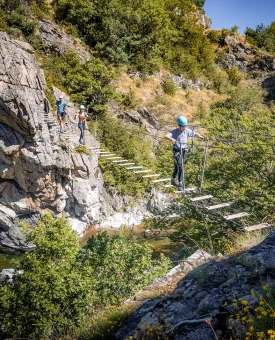 Passerelle de via ferrata