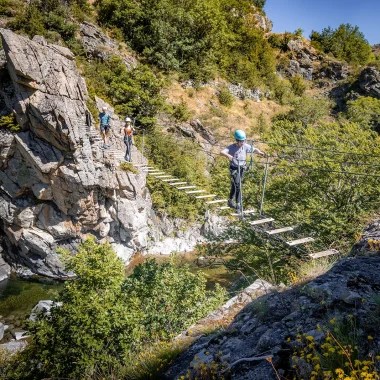 Passerelle de via ferrata