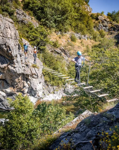 Passerelle de via ferrata
