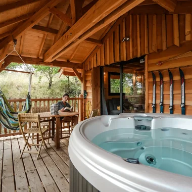 Cabane et spa