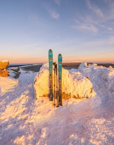 Ski au sommet de Finiels sur le Mont-Lozère